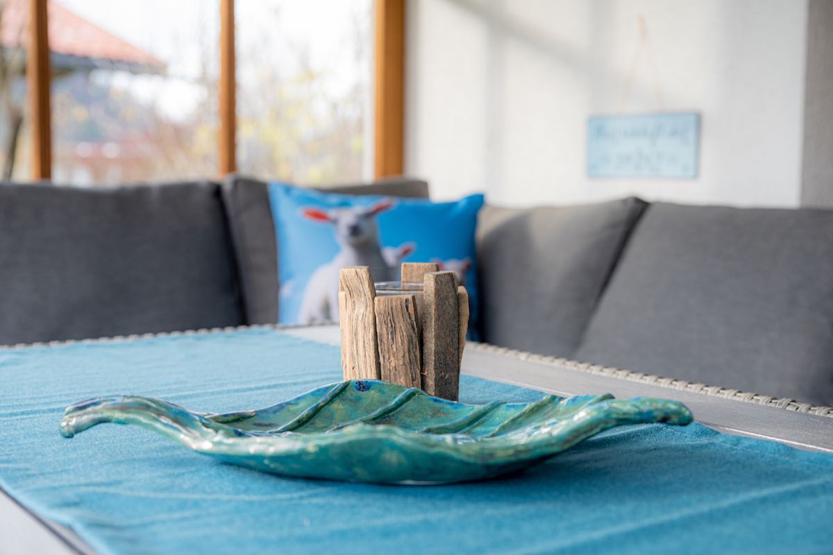 Detail auf der Terrasse – Ferienwohnung AlMa