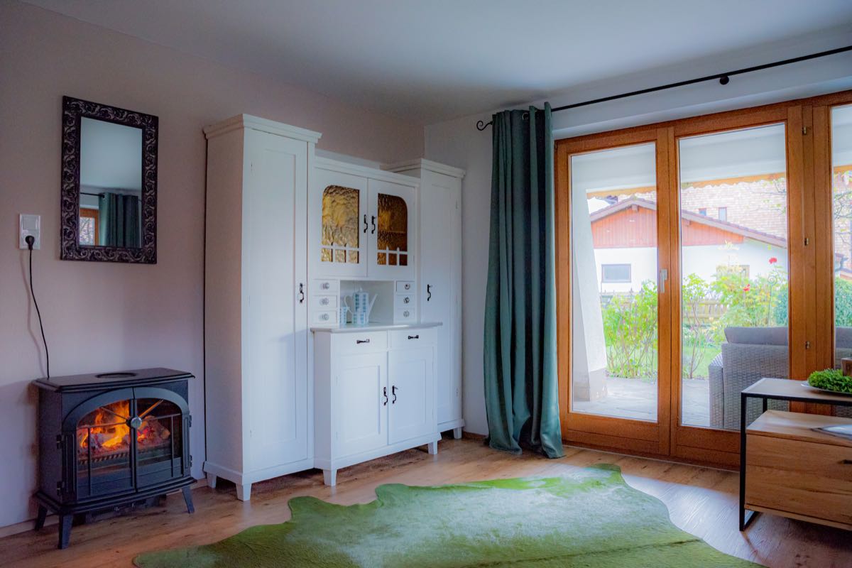 Blick auf die Terrasse – Schlafzimmer 2